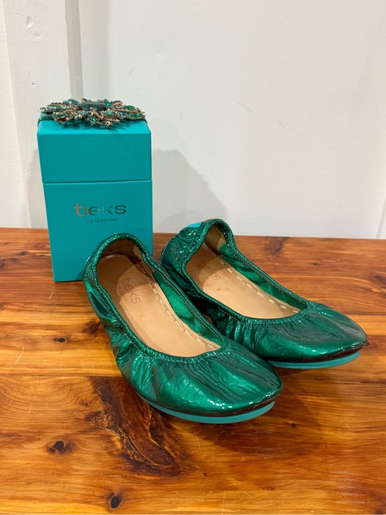 Tieks Shoes - Tieks Emerald Green Patent Leather Ballet Flats